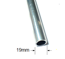 Aluminium Round Tubings Diameter 19mm Thickness 1.5mm
